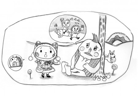 《毛娃的願望》內頁插圖 - 要來我家嗎  / 宇宙光